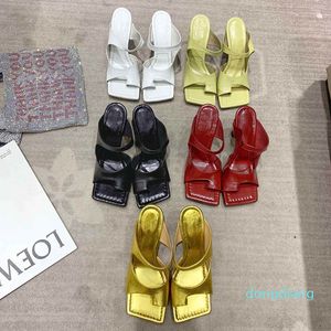 Designer-Sandals shoes heel Square toe sandal fashion luxury women shoe high heels slippers for woman best quality flip flops