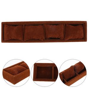 Watch Boxes Cases Ice Velour Jewelry Display Tray For Bangles Bracelet Cuffs Storage