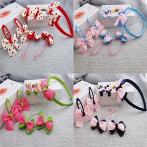 7 Teile/satz Kind Mädchen Infant Baby Stirnband Bogen Blume Haarband Zubehör Kopfbedeckung 2533 Q2