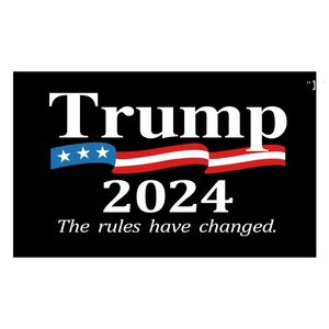 Trump 2024 Flaga 10 Stylów Donald Flags Utrzymuj Amerykę Świetnie ponownie Poliester Decor Banner dla Prezydenta USA RRB11447