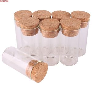 50pcs 12ml size 24*50mm Small Test Tube with Cork Stopper Spice Bottles Container Jars Vials DIY Craftgoods