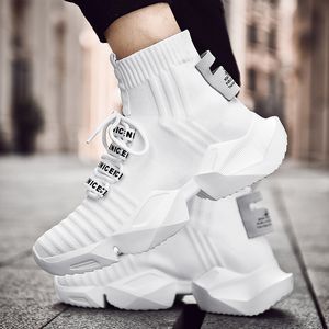 Damyuan Mäns Retro Sock Sneakers 47 High Top Chunky Men Skor Andas Män Tjock Botten Casual Skor Zapatos de Hombre Ujewyw45uw