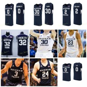 NCAA College BYU Cougars Баскетбол Джерси 1 Wyatt Lowell 10 Джесси Уэйд 13 Тейлор Maughan 15 Кэмерон Пирсон на заказ