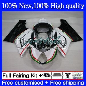 OEM-mässor för MV Agusta F4 R312 750S 1000 R 750 CC S 1000CC 05-06 BODYWORK 6NO.25 312R 750R 1000R COWLING 312 1078 VIT BLK GRÖN S 05 06 MA MV F4 2005 2006 BODYS KIT