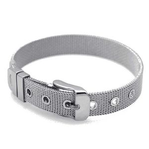 Loreda mode Rostfritt stål Armband Mesh Watch Män och Kvinnor 10mm Titanium Q0719