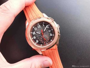 時計バンド高級腕時計アクアノート 5968自動巻きムーブメントステンレス鋼快適なラバーストラップオリジナルクラスプ超発光メンズ腕時計