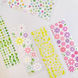 Hediye Sargısı Yaz Çiçekleri Serisi Çıkartmalar Diy Korean Ins Yıldız Kova Kart El Hesabı Dekoratif Malzeme Scrapbook
