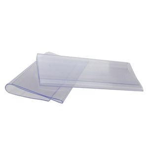 Price Strip Clear Plastic Wire Shelf Retail Label Merchandise Sign Display Holder