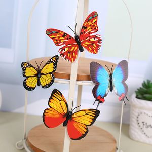 Yapay 3D Kelebek Buzdolabı Magnet Sticker Buzdolabı Mıknatıslar Ev Dekorasyon DH8899