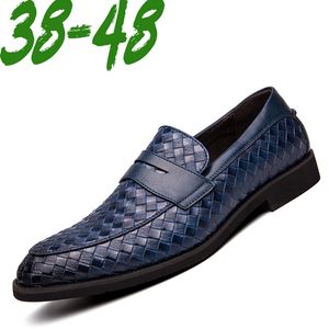 Männer Oxfords Echtes Leder Herren Casual Schuhe Luxus Marke Herren Loafer Mokassins Business Formale Kleid Schuhe Plus Größe 38-48