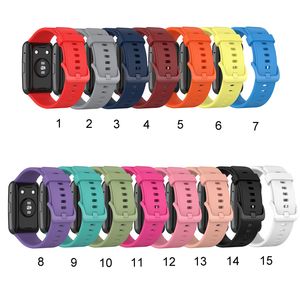 New Strap for Huawei Watch Fit smart watch band Watchband WristBand Bracelet correa Accessories Waterproof silicone gel