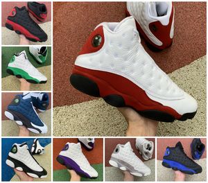 Jumpman Mens 13 13s Black Hyper Royal Basketball Shoes Bred Gym Red Flint Grey Toe Playoffs Lakers Reverse He Got Game Chicago Playground Phantom Sneakers Trainers