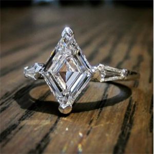 Marquise cut ring 925 Sterling silver Bijou Cz Stone Statement Party Wedding Band Rings for women Fashion Jewelry