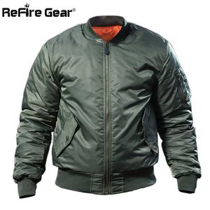 MA1 Army Air Force Fly Pilot Jacket Military Airborne Flight Tactical Bomber Jacket Men Winter Warm Aviator Motorcycle Down Coat X0710