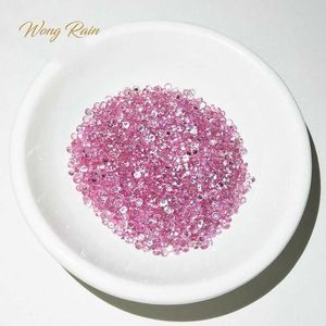 Wong Rain Loose Gemstone 1 PCS High Quality 2 MM Round Natural Pink Sapphire DIY Decoration Jewelry Accessories Gift Wholesale H1015