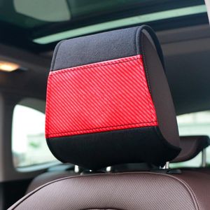 Seat Cushions VEHICAR 2PCS Car Embroidery Logo Headrest Cover Emblems Protector