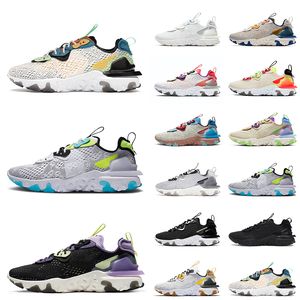 Wholesale worldwide lighting for sale - Group buy React Vision Mens Running Shoes Women Sneakers Light Orewood Brown Worldwide Iridescent Photon Dust Honeycomb Walking Jogging Trainers