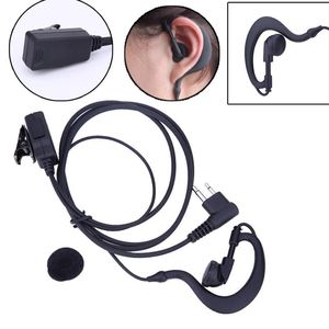 Retracted acoustic earring sound from the ear hook of the pin tube with ptt walkie microphone talkie headset for motorola: gp300/308/68/88