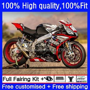 Aprilia RSV-1000 RSV 1000 R RSV1000R Mille 09 10 11 12 13 14 15 13NO.44 RSV1000RR RSV1000 R RR 2009 2010 2012 2013 2014 2015 Fairing Silvery Red Blk