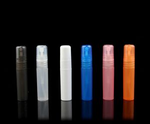 1500 sztuk 5ml mały pusty butelka z plastikowymi perfum próbek butelki atomizer 10 kolorów różnorodnych