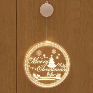 Christmas Decorations 3D Acrylic Hanging lights party Decoration pastable light for home decor
