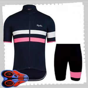 RAPHA Team Cycling Short Sleeves Trikot (Trägerhose) Shorts Sets Herren Sommer Atmungsaktive Rennradbekleidung MTB Fahrrad Outfits Sportuniform Y21041449