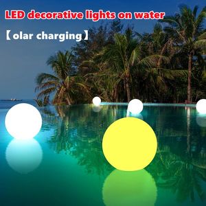 Lawn Lamps Solar River Light Water Floating Ball Colorful Spherical Pool Garden Decoration Landscape Luminous