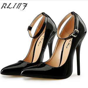 Plus Size Sexy High Heels Shoes Women Pumps Sweet Luxury Wedding Ankle Strap Sapatos Femininos Dress