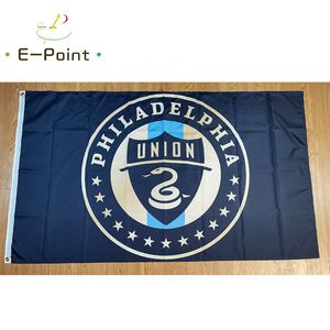 Philadelphia Union FC 3*5ft (90 cm*150 cm) Polyester Bands Banner Decoration Flying Home Garden Flag Festive Gifts