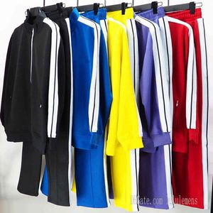 Homens Tracksuits Mens Mulheres Moletons Ternos Homens Track Suor Terno Casacos Anjos Ângulos Homem Designers Jaquetas Hoodies Calças Sportswear 21ss Palm