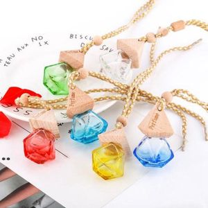 NEWCar Perfume Bottle Pendant Hanging Essential Oil Diffuser for Auto Refillable Diffuser Air Fresher Fragrance Pendants RRF12233