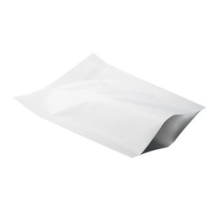 2021 7*10 cm, 200 pz bianco foglio di alluminio piatto sacchetto-calore superiore sigillo aperto seme/riso sacchetto di plastica semplice, sacco di chicchi di caffè in mylar metallico