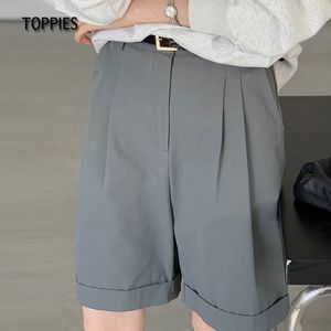 Toppies Summer Shorts Mulheres Cintura Alta Terno Shorts Straights Bottoms Streetwear Roupas Femininas 210412