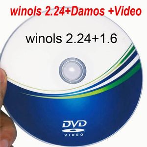 DVD 2.24 + 1.6 Winols 2.24+ ECM Titanium 26000+ Lås upp patch + DAMOS-filer + Användarhandbok Drivrutinerskodläsare Skanna verktyg