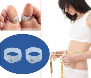 1000Pairs ny original magnetisk kiselfot Massage Toe Ring Håll hälsosam viktminskning bantning