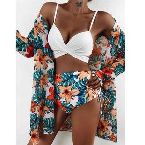 Bikini Beach Kjol Tunik För Cover Up Baddräkt Kvinnor Ruffle Biquini Badkläder Sommarkläder Swim 210722