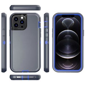 3 em 1 casos de telefone à prova de choque para iphone 15 14 plus 13 pro max 12 mini 11 xs xr x se 7 8 plus armadura capa de proteção de pc rígido