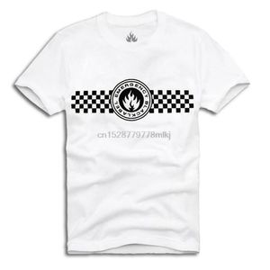 Men's T-Shirts Black Label Original Skate T-Shirt Emergency Gingham Checkered Track Fashion Men Casual Summer T Shirt Design