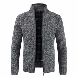 Men Autumn Thick Fashion Business Casual Sweater Cardigan Men Brand Slim Fit Knitwear Outwear Warm Winter Sweater Jumper Men 211102