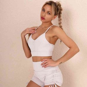 Naked Feeling Running Sports Bra Comfortable Breathable Brassiere Push Up Exercise Crp Top Solid Yoga Ropa Deportiva Mujer 210514