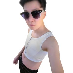 Women's Shapers S-6XL Bandage Chest Binder Tomboy Les Lesbian FTM Trans Flatten Breast Corset Shaper Tank Tops Women Sport Underwear Short V