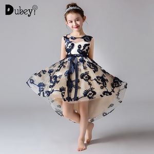 Kwiat Dziewczyna Mała Syrenka Księżniczka Sukienka Dla Ślubna Elegancka Korowód Party Dresses Nastoletni Wieczór Birthday Prom Odzież 210529