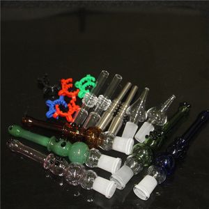 Hosahs Mini Nectar Kit 14mm Nector Dab Straw Oil Rigs Micro NC Set Glass Water Pipe Quartz Tips