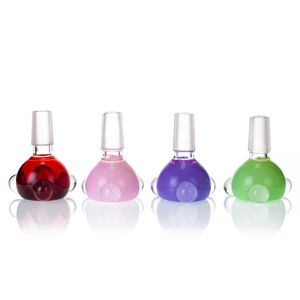 Smoking Accessories Glass Bong Smoke Bongs Pipes Colorful Heady Slide Bowls 14mm Male Joint For Dab Rigs Water Pipe