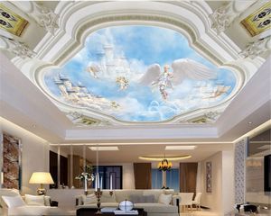 Wall Papers Home Decor Fantasy Angel Little Angel European Style ceilings Silk Wallpapers