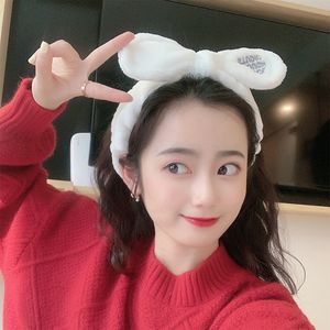 Face Hair Korean Washing Band Ears Antlers Cat Ears Headband Headband Plush Bow Headband Hair Accessory