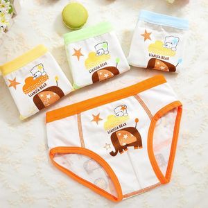 Panties 4Pcs Baby Boys Kids Elephant Bear Underwear Children Underpants Short Pants