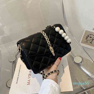 Umhängetaschen Elegante Damenmarke Damenhandtasche Einzelne Perlenkette Geldbörse Senior Designer Einkaufstasche