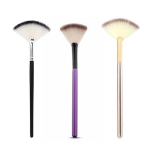 Makeup Borstar 5st Fan Facial Soft Borste Kosmetiska Applicator Tools för Glykolskal Mask Kvinnor Flickor