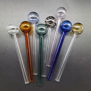 Kleur Pyrex glazen rookpijp 6.3 inch lengte meerdere kleuren grote oliebrander diameter 30mm met camouflage voor bong